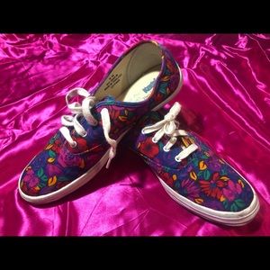 Vintage 1991 KEDS colorful floral print